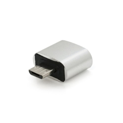 Переходник USB 2.0 AF to Micro 5P M OTG silver Voltronic (YT-AF/M)