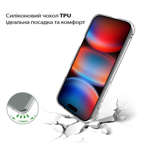 Чехол для мобильного телефона BeCover Apple iPhone 17 Pro Max Transparent (713763) Чехол для мобильного телефона BeCover Apple iPhone 17 Pro Max Transparent (713763)