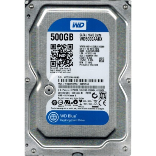 Жесткий диск 3.5"  500Gb WD (WD5000AAKX)