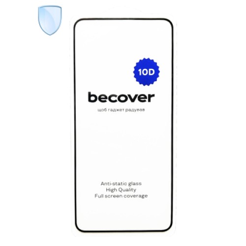Стекло защитное BeCover 10D Motorola Moto G86 Black (713743)