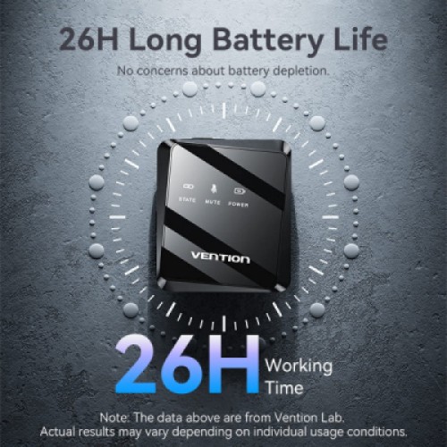 Микрофон Vention USB-C 2-Pack Wireless Lavalier Black (NCBB0)