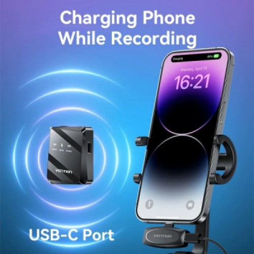 Микрофон Vention USB-C 2-Pack Wireless Lavalier Black (NCBB0)