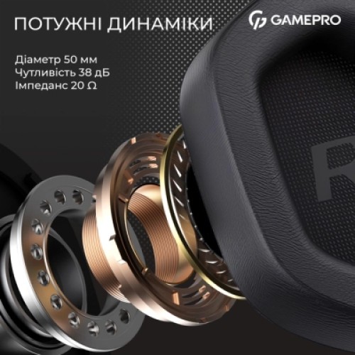 Наушники GamePro Genesis Hunter Black (HS1350B)