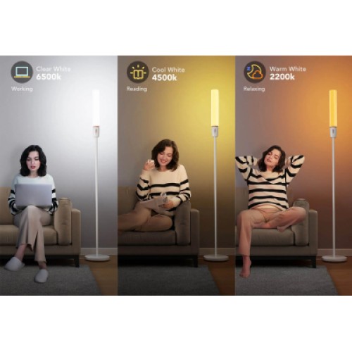 Торшер Govee H6078, 1500Lm, RGBICW, WI-FI/Bluetooth, white (H6078302) Торшер Govee H6078, 1500Lm, RGBICW, WI-FI/Bluetooth, white (H6078302)