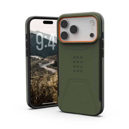 Чехол для мобильного телефона UAG iPhone 17 Pro Max Civilian MagSafe Olive/Orange (114546117297)