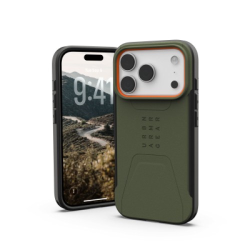 Чехол для мобильного телефона UAG iPhone 17 Pro Civilian MagSafe Olive/Orange (114545117297)