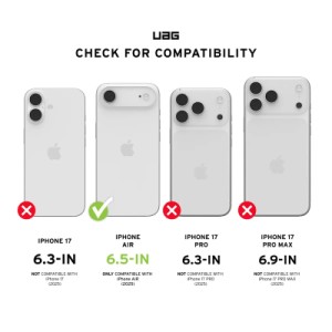 Чохол до мобільного телефона UAG iPhone 17 Air Metropolis LT Magsafe Kevlar Black (114520113940)