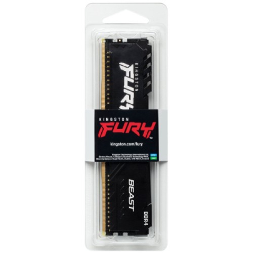 Модуль памяти для компьютера DDR4 16GB 3200 MHz Beast Black Kingston Fury (ex.HyperX) (KF432C16BB1/16WP)