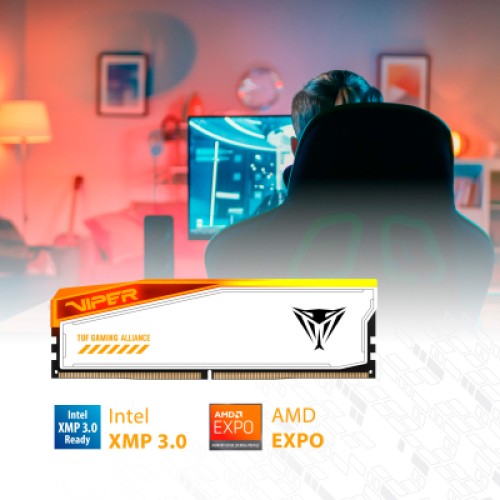 Модуль памяти для компьютера DDR5 32GB (2x16GB) 6600 MHz Viper Elite 5 RGB Patriot (PVER532G66C34KT)