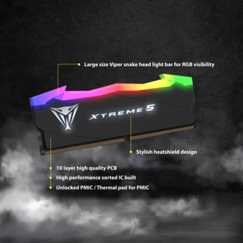 Модуль памяти для компьютера DDR5 32GB (2x16GB) 7000 MHz Viper Xtreme 5 Patriot (PVX532G70C32K)