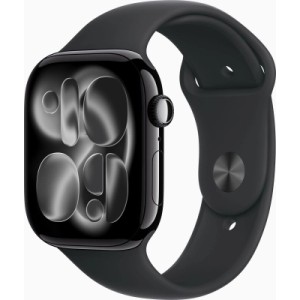 Смарт-часы Apple Watch Series 11 GPS 46mm Jet Black Aluminium Case with Black Sport Band - M/L (MEUX4RK/A)