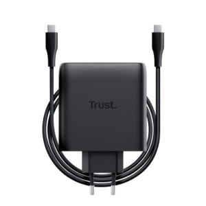 Зарядное устройство Trust 2xUSB-C 100W GaN PD/PPS black (25527_TRUST)