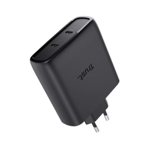 Зарядное устройство Trust 2xUSB-C 100W GaN PD/PPS black (25527_TRUST)