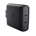 Зарядное устройство Trust 2xUSB-C 100W GaN PD/PPS black (25527_TRUST)