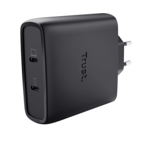 Зарядное устройство Trust 2xUSB-C 100W GaN PD/PPS black (25527_TRUST)