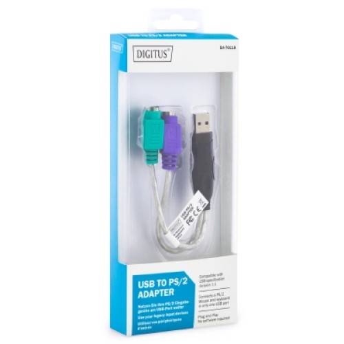 Переходник USB AM to PS/2 Digitus (DA-70118)