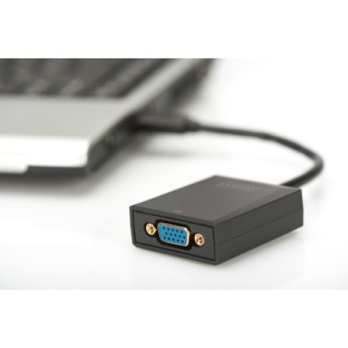 Переходник USB 3.0 AM to VGA F 0.15m Full HD Digitus (DA-70840)