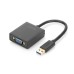 Переходник USB 3.0 AM to VGA F 0.15m Full HD Digitus (DA-70840)