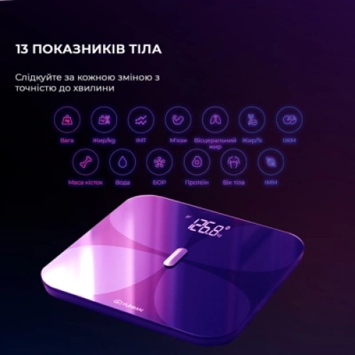 Весы напольные Yunmai PRO Smart Scale Black (M1806CH-BK)
