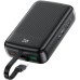 Батарея универсальная Acefast 20000mAh 22,5W PD, QC/3.0 USB-A+USB-C In/Out,build-in cable M14 Black (6974316283966)