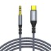 Кабель мультимедийный USB-C to 3.5mm M 1.2m gray ColorWay (CW-CBPDJ071-G)