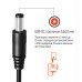 Кабель питания USB to DC 5.5x2.5mm 12V 1.0m black ColorWay (CW-CBUD067-BK)