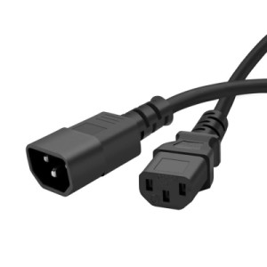 Кабель живлення C13 to C14 1.8m black ColorWay (CW-CBP087-BK)