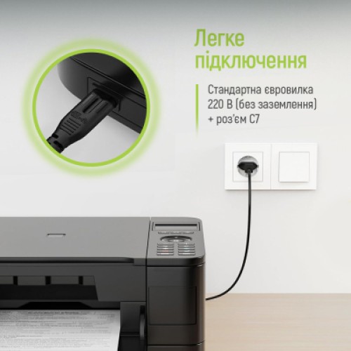 Кабель питания C7 3m black ColorWay (CW-CBP086-BK)