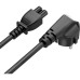 Кабель питания C5 1.0m black ColorWay (CW-CBP084-BK)