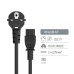 Кабель питания C5 1.0m black ColorWay (CW-CBP084-BK)