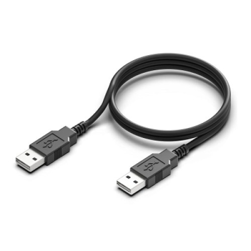 Дата кабель USB 2.0 AM/AM 1.0m black ColorWay (CW-CBUU071-BK)
