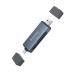 Считыватель флеш-карт ColorWay USB 2.0/USB-C to CF/SD/MicroSD (CW-CR-01)