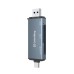 Считыватель флеш-карт ColorWay USB 2.0/USB-C to CF/SD/MicroSD (CW-CR-01)