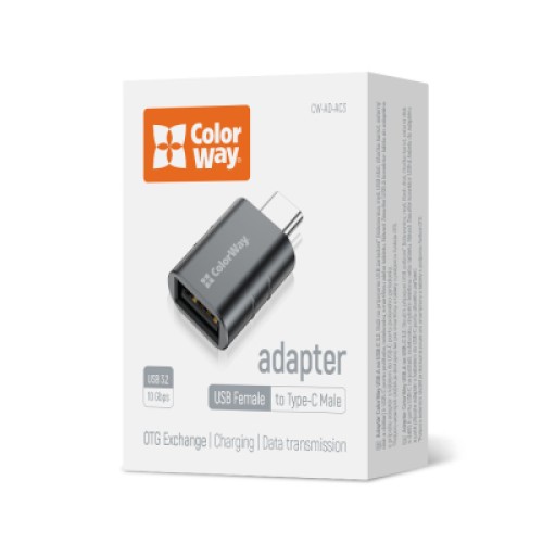 Переходник OTG USB 3.2 AF to USB-C ColorWay (CW-AD-AC3)