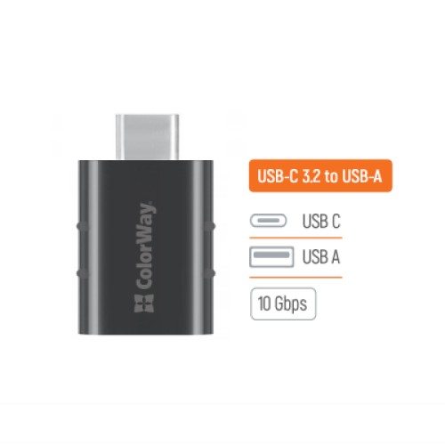 Переходник OTG USB 3.2 AF to USB-C ColorWay (CW-AD-AC3)