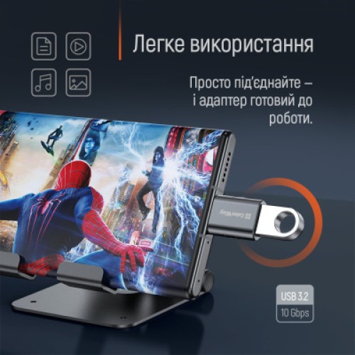 Переходник OTG USB 3.2 AF to USB-C ColorWay (CW-AD-AC3)
