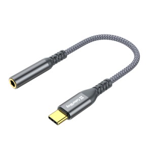 Переходник USB-C to 3.5mm F 0.14m gray ColorWay (CW-AD-CJ)