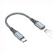 Переходник USB-C M to Lightning F 0.17m gray ColorWay (CW-AD-CL)