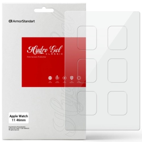 Пленка защитная Armorstandart hydrogel Apple Watch 11 46mm 6 pcs (ARM88734) Пленка защитная Armorstandart hydrogel Apple Watch 11 46mm 6 pcs (ARM88734)