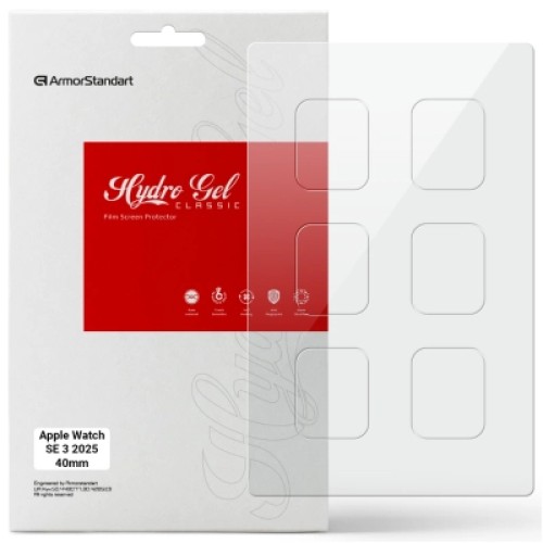 Пленка защитная Armorstandart hydrogel Apple Watch SE 3 2025 40mm 6 pcs (ARM88735) Пленка защитная Armorstandart hydrogel Apple Watch SE 3 2025 40mm 6 pcs (ARM88735)