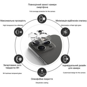 Скло захисне Drobak 3D Apple iPhone 17 Air camera (333348)