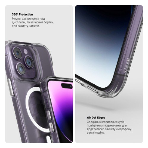 Чехол для мобильного телефона Armorstandart Clear MagCase Apple iPhone 17 Pro Transparent (ARM86252) Чехол для мобильного телефона Armorstandart Clear MagCase Apple iPhone 17 Pro Transparent (ARM86252)