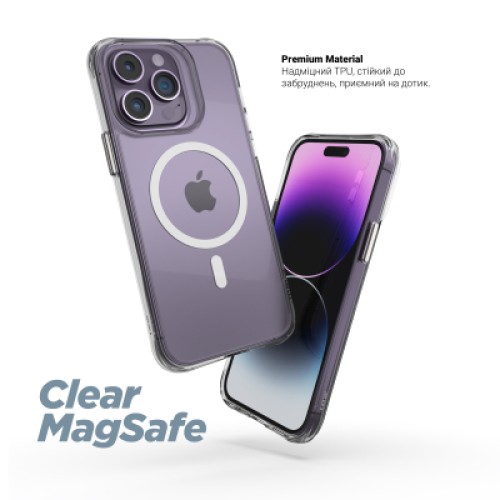 Чехол для мобильного телефона Armorstandart Clear-C MagCase Apple iPhone 17 Pro Max Transparent (ARM87400) Чехол для мобильного телефона Armorstandart Clear-C MagCase Apple iPhone 17 Pro Max Transparent (ARM87400)