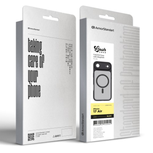 Чехол для мобильного телефона Armorstandart Lush MagCase Apple iPhone 17 Air Black (ARM87476) Чехол для мобильного телефона Armorstandart Lush MagCase Apple iPhone 17 Air Black (ARM87476)