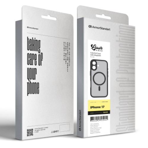 Чехол для мобильного телефона Armorstandart Lush MagCase Apple iPhone 17 Black (ARM87480) Чехол для мобильного телефона Armorstandart Lush MagCase Apple iPhone 17 Black (ARM87480)