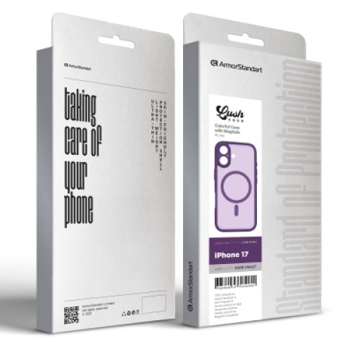 Чехол для мобильного телефона Armorstandart Lush MagCase Apple iPhone 17 Dark Violet (ARM87482) Чехол для мобильного телефона Armorstandart Lush MagCase Apple iPhone 17 Dark Violet (ARM87482)