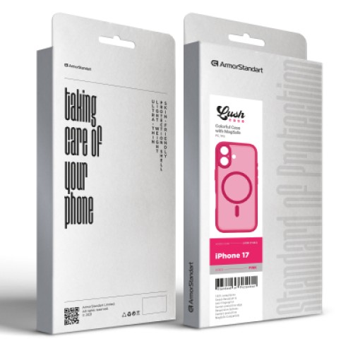 Чехол для мобильного телефона Armorstandart Lush MagCase Apple iPhone 17 Pink (ARM87484) Чехол для мобильного телефона Armorstandart Lush MagCase Apple iPhone 17 Pink (ARM87484)