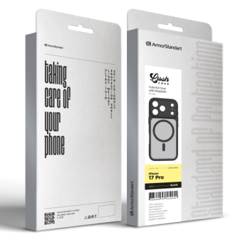 Чехол для мобильного телефона Armorstandart Lush MagCase Apple iPhone 17 Pro Black (ARM87488) Чехол для мобильного телефона Armorstandart Lush MagCase Apple iPhone 17 Pro Black (ARM87488)