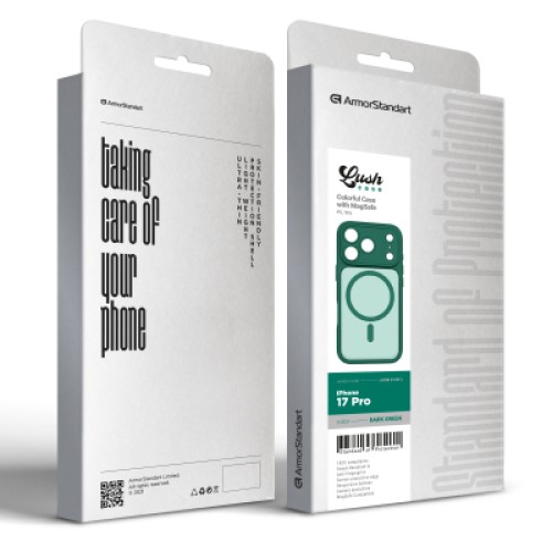 Чехол для мобильного телефона Armorstandart Lush MagCase Apple iPhone 17 Pro Dark Green (ARM87491) Чехол для мобильного телефона Armorstandart Lush MagCase Apple iPhone 17 Pro Dark Green (ARM87491)
