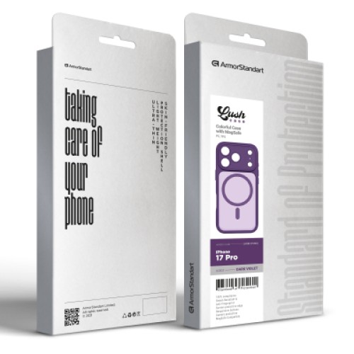 Чехол для мобильного телефона Armorstandart Lush MagCase Apple iPhone 17 Pro Dark Violet (ARM87490) Чехол для мобильного телефона Armorstandart Lush MagCase Apple iPhone 17 Pro Dark Violet (ARM87490)